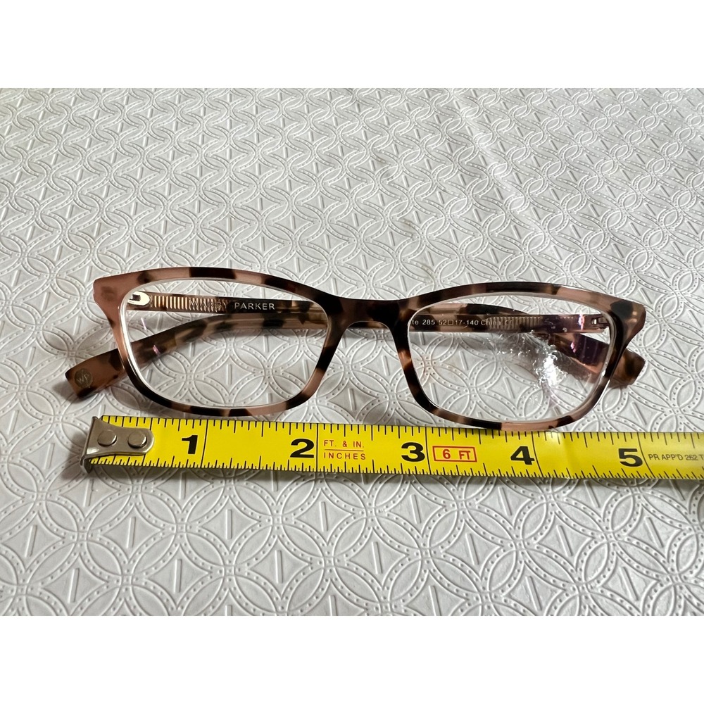 Warby‎ Parker Annette 285 Eyeglasses Brown Tortoise Rectangular Frames 52-17-140 - Picture 6 of 8